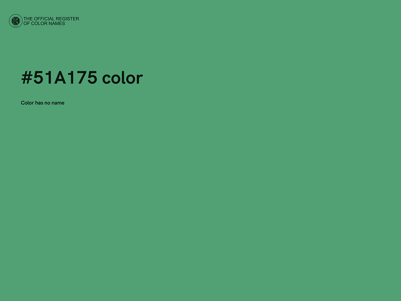 #51A175 color image