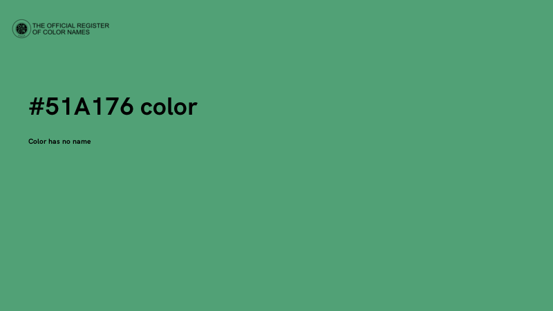 #51A176 color image