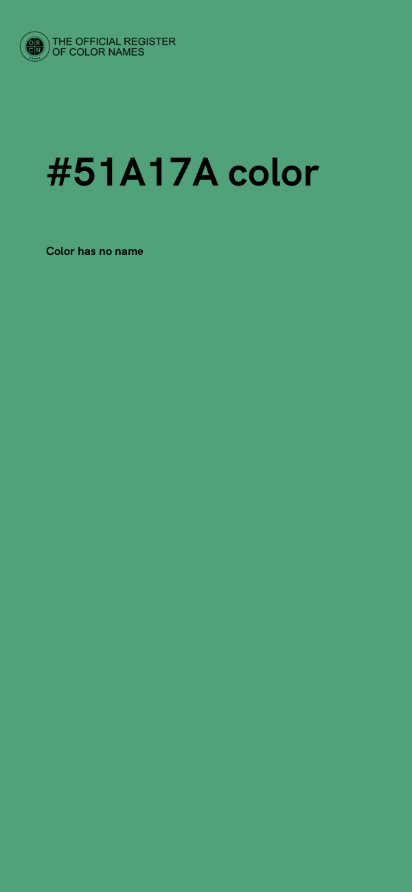 #51A17A color image