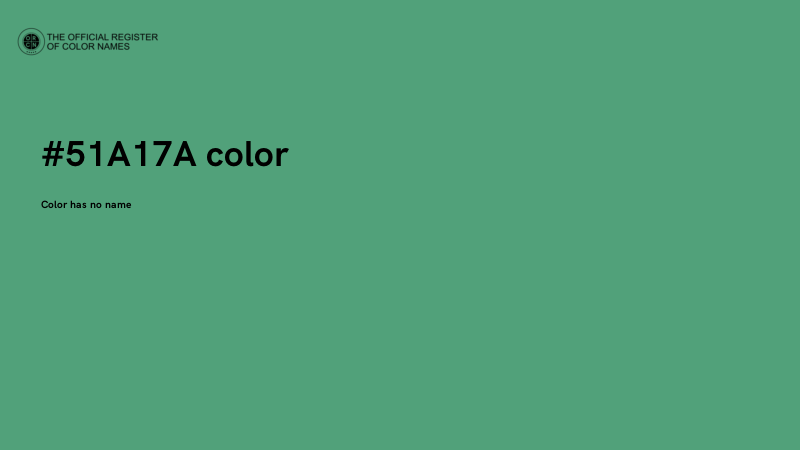 #51A17A color image