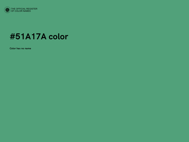 #51A17A color image