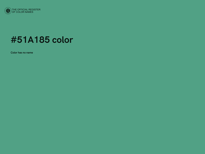 #51A185 color image