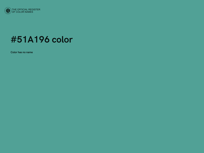 #51A196 color image