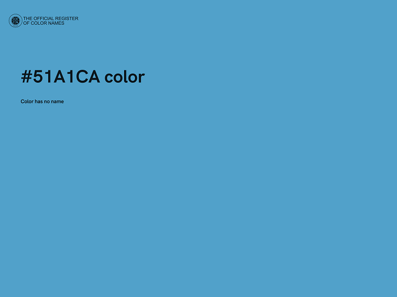 #51A1CA color image