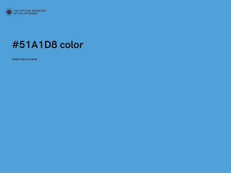 #51A1D8 color image