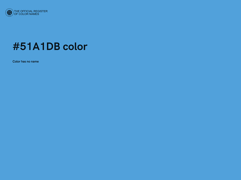 #51A1DB color image