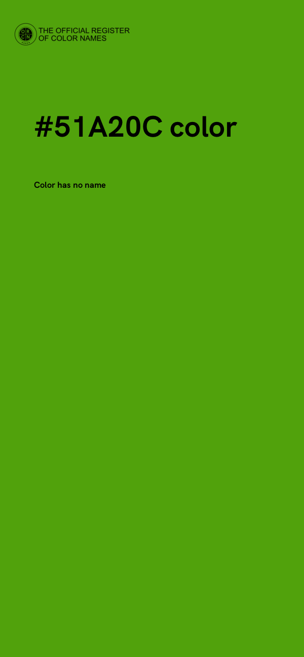 #51A20C color image