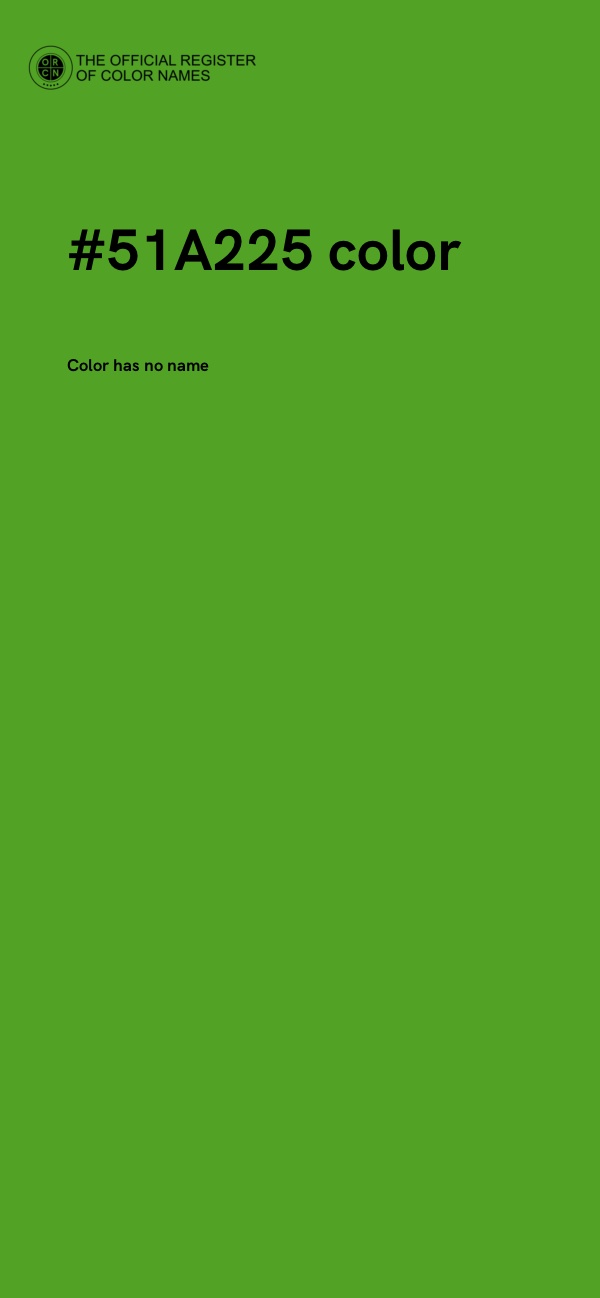 #51A225 color image