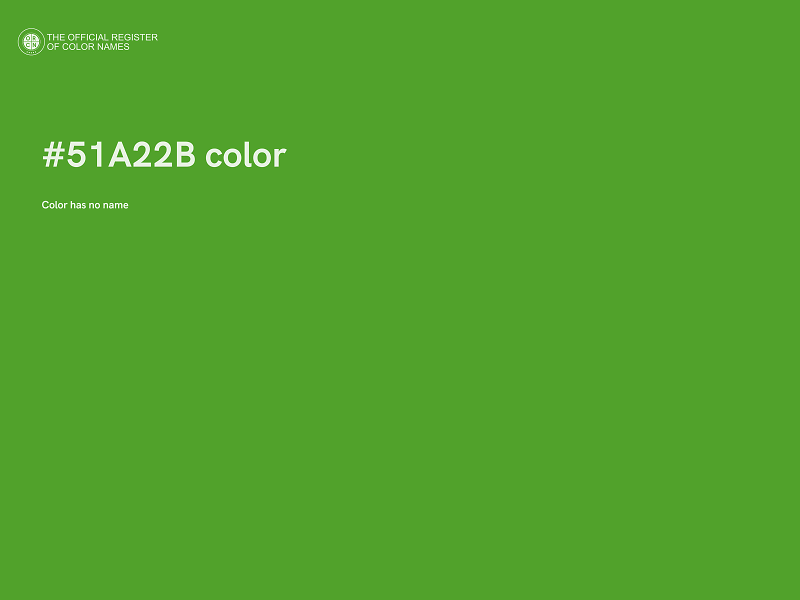 #51A22B color image