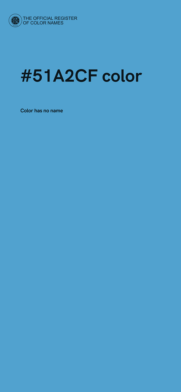 #51A2CF color image