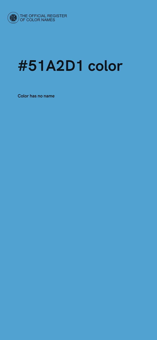 #51A2D1 color image
