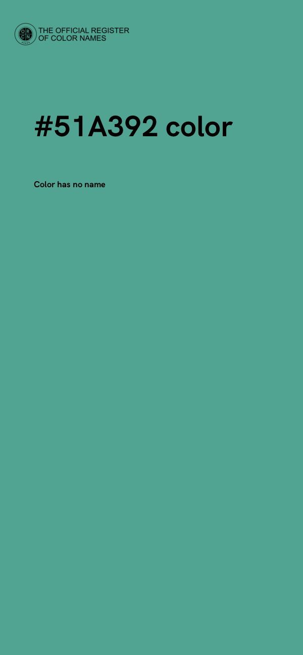 #51A392 color image