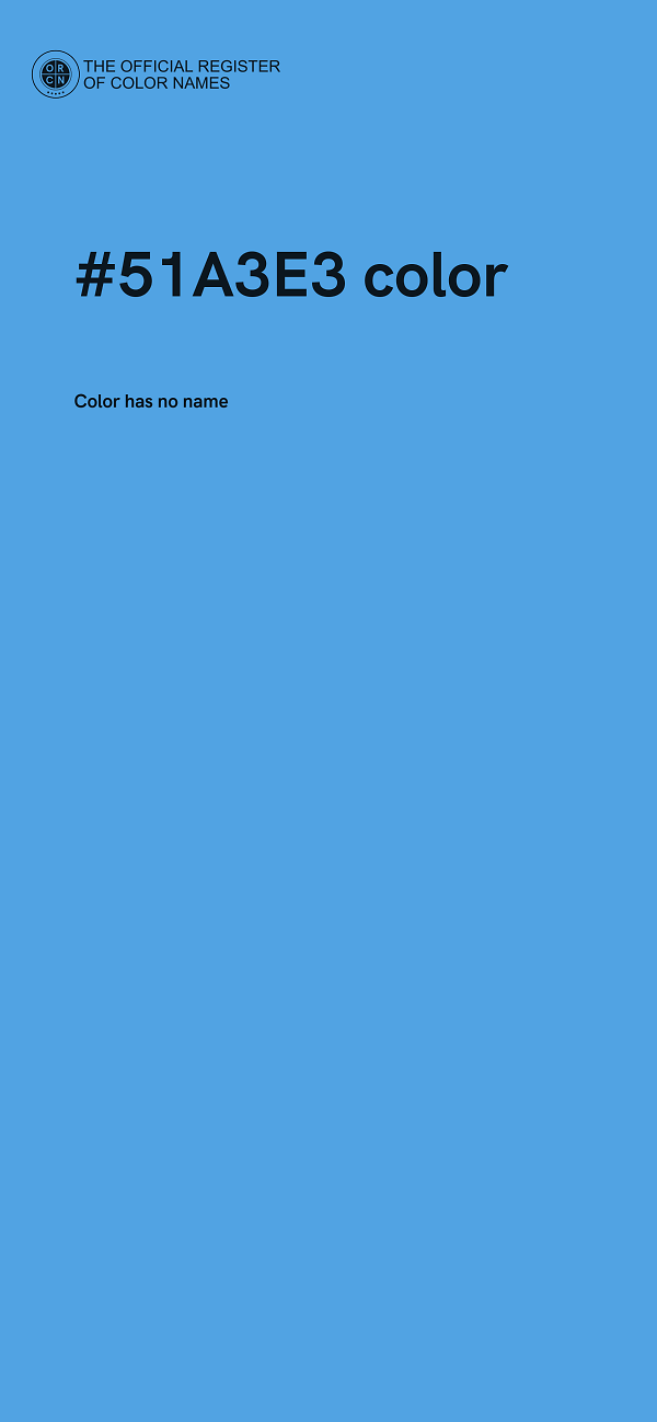 #51A3E3 color image