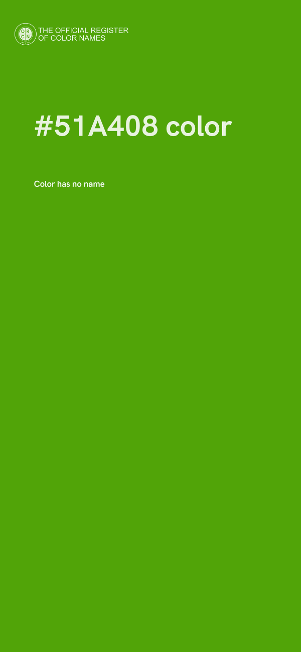 #51A408 color image