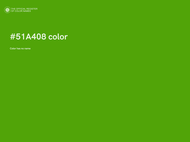 #51A408 color image