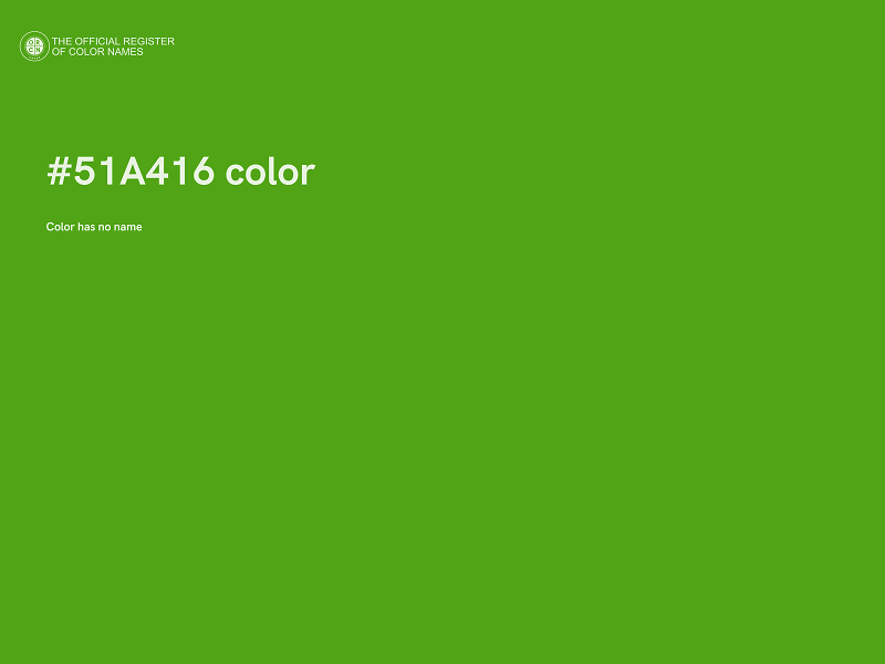 #51A416 color image