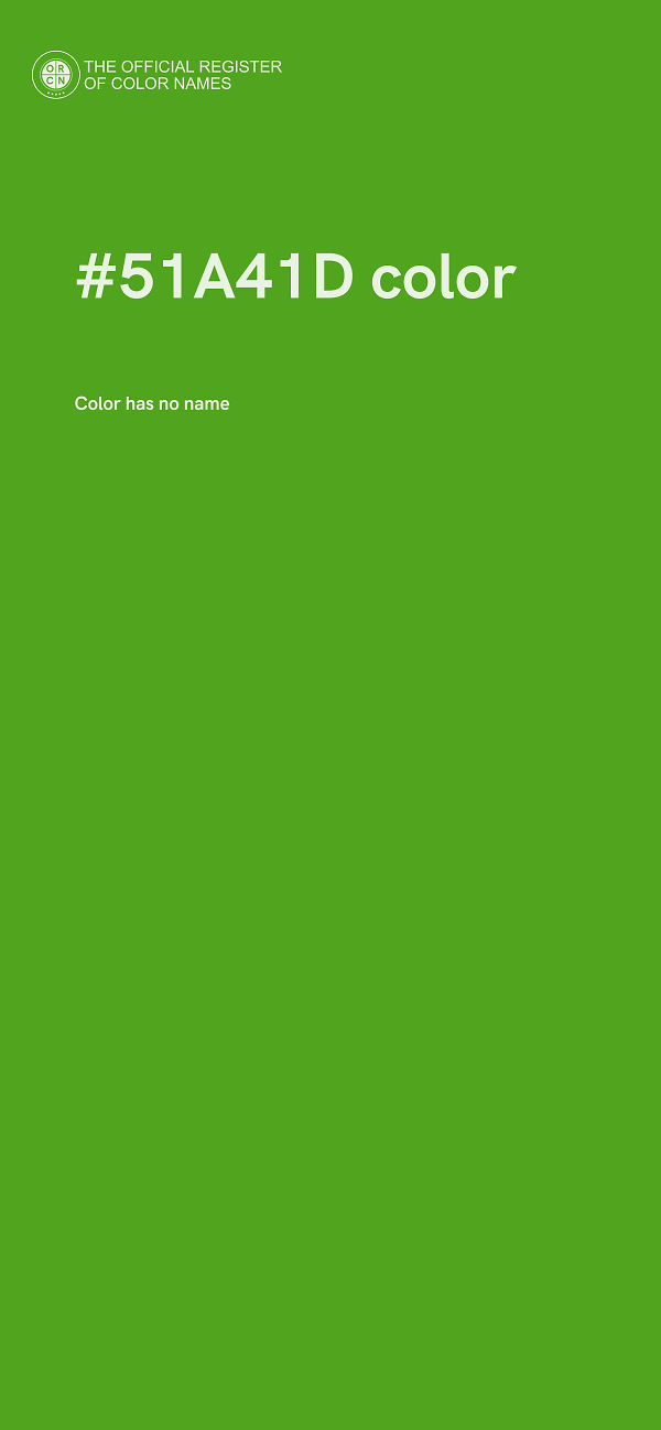 #51A41D color image