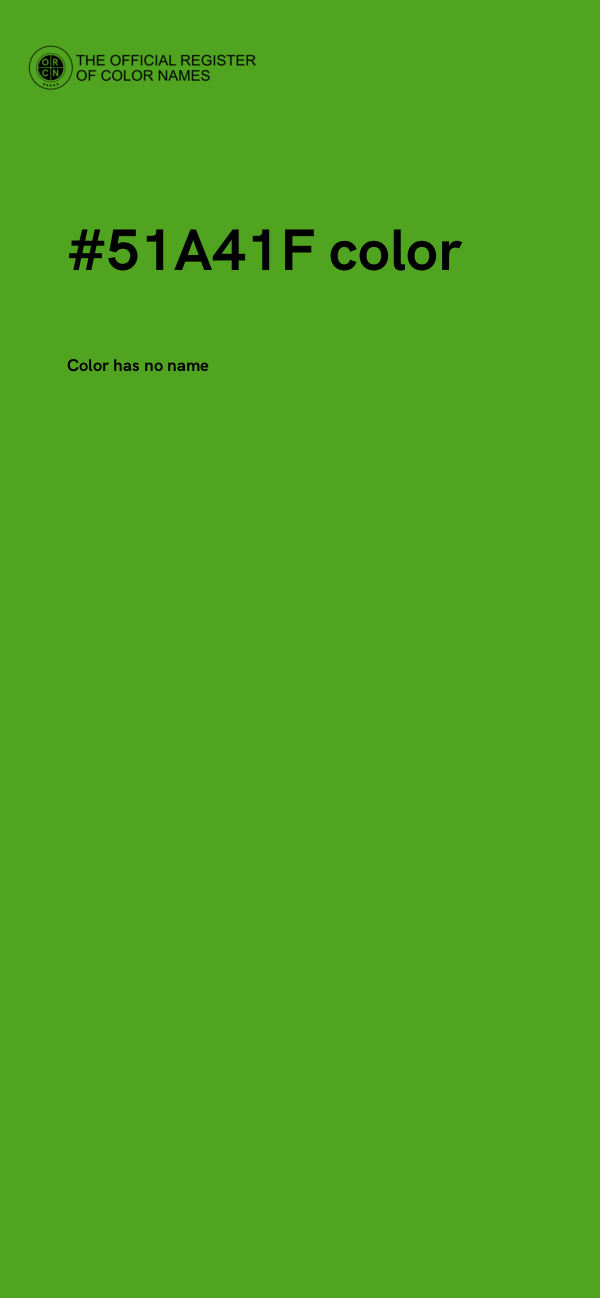 #51A41F color image