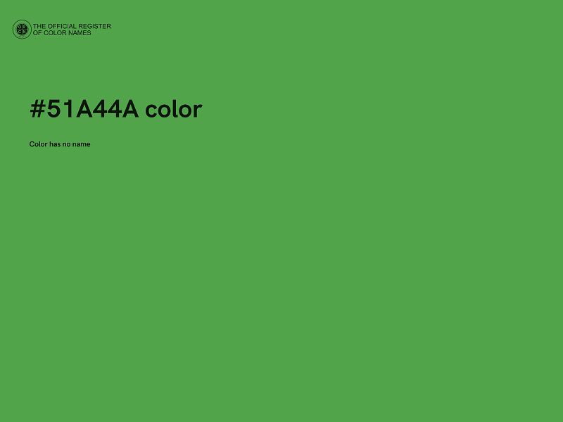 #51A44A color image