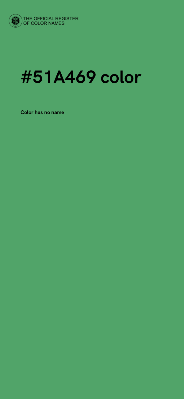 #51A469 color image