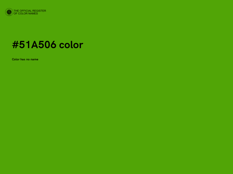#51A506 color image