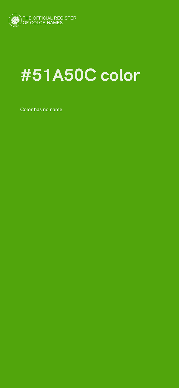 #51A50C color image