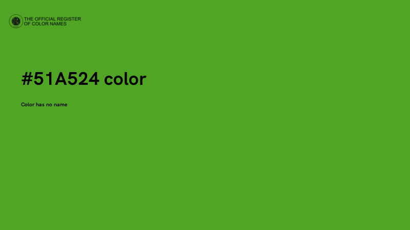 #51A524 color image