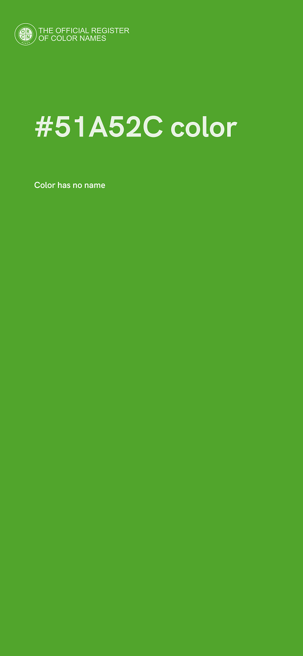 #51A52C color image