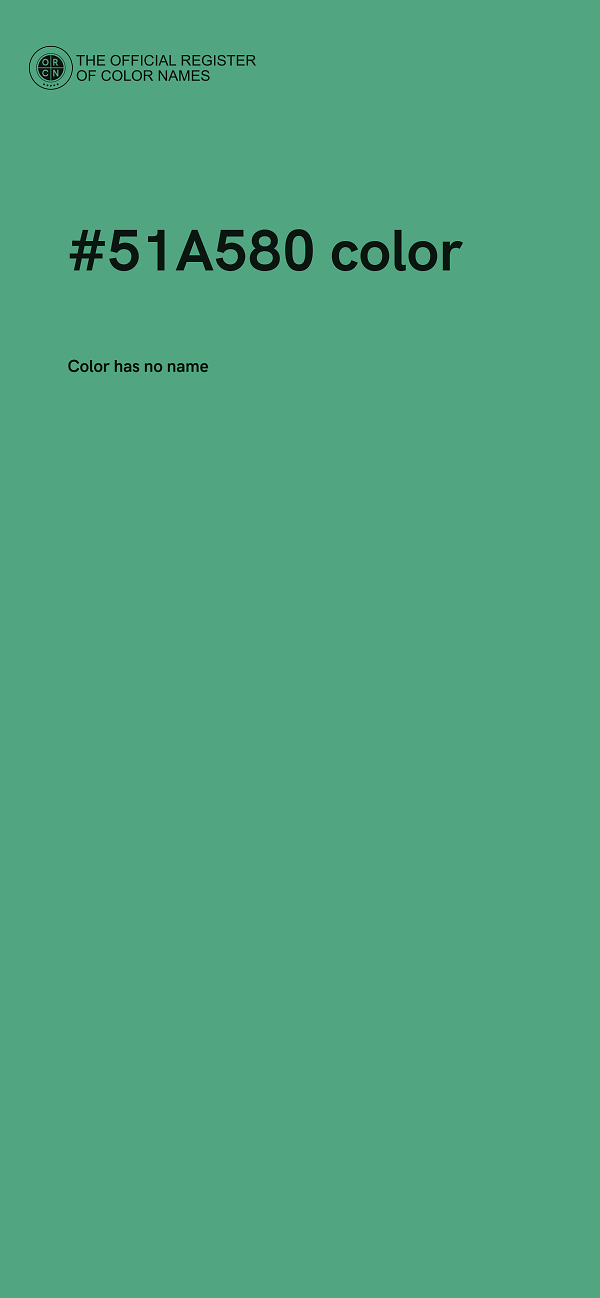 #51A580 color image