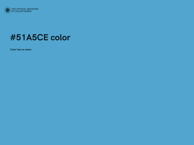 #51A5CE color image