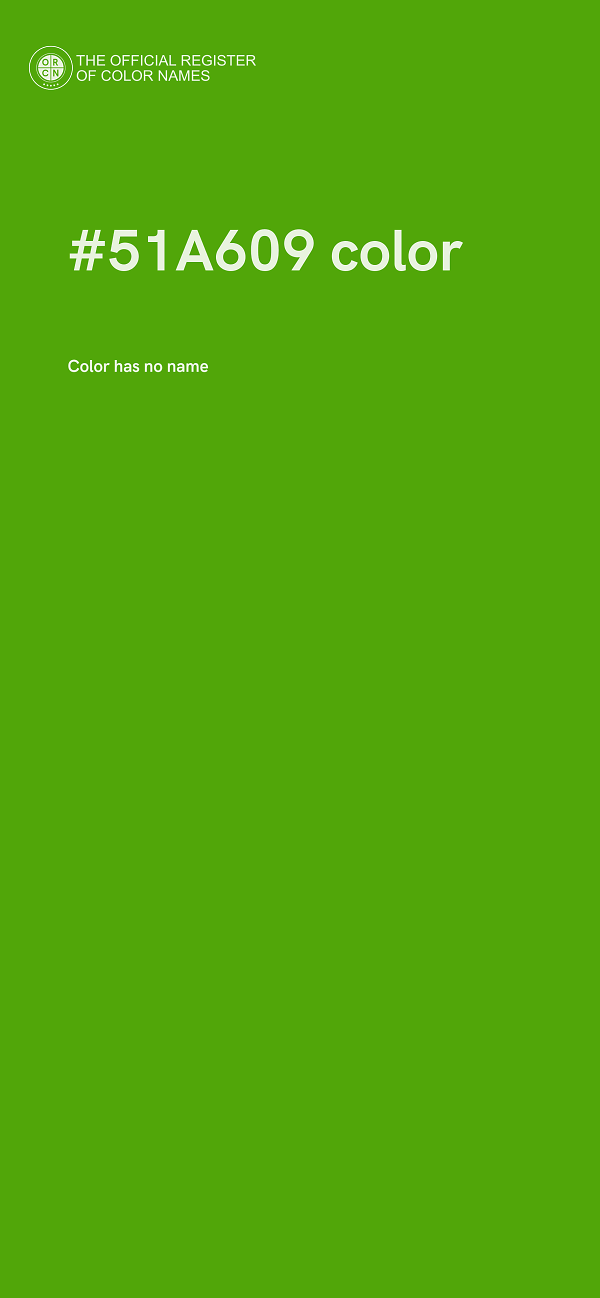#51A609 color image