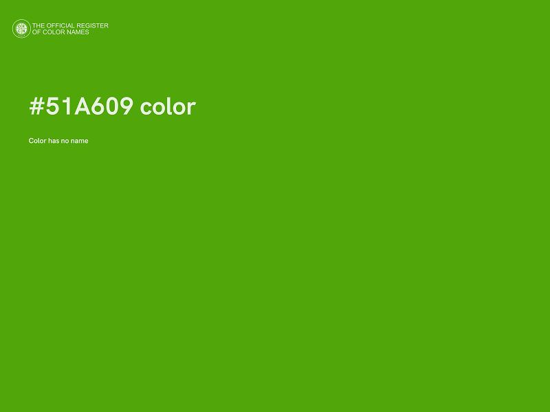#51A609 color image