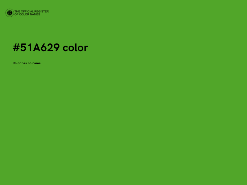 #51A629 color image