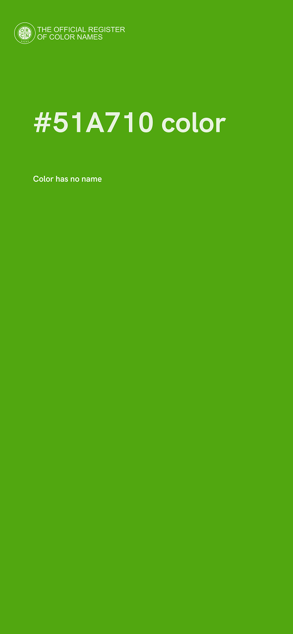 #51A710 color image