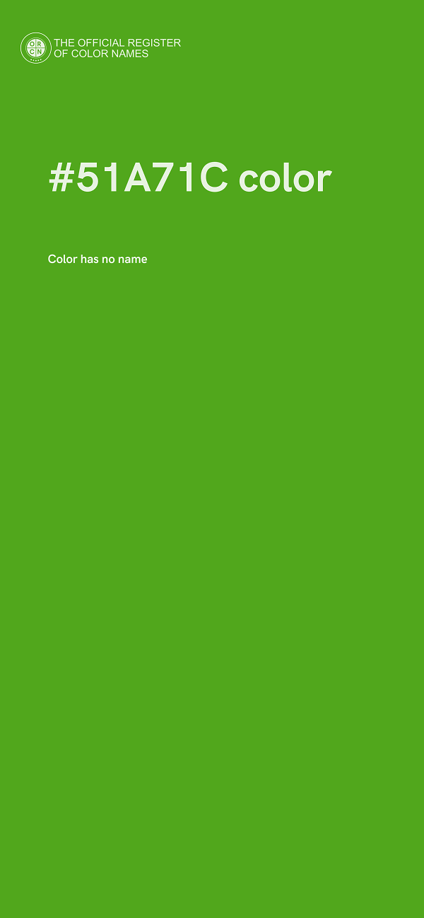 #51A71C color image
