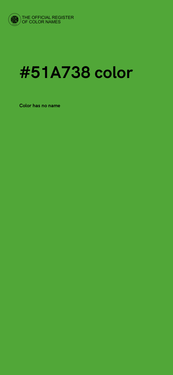 #51A738 color image