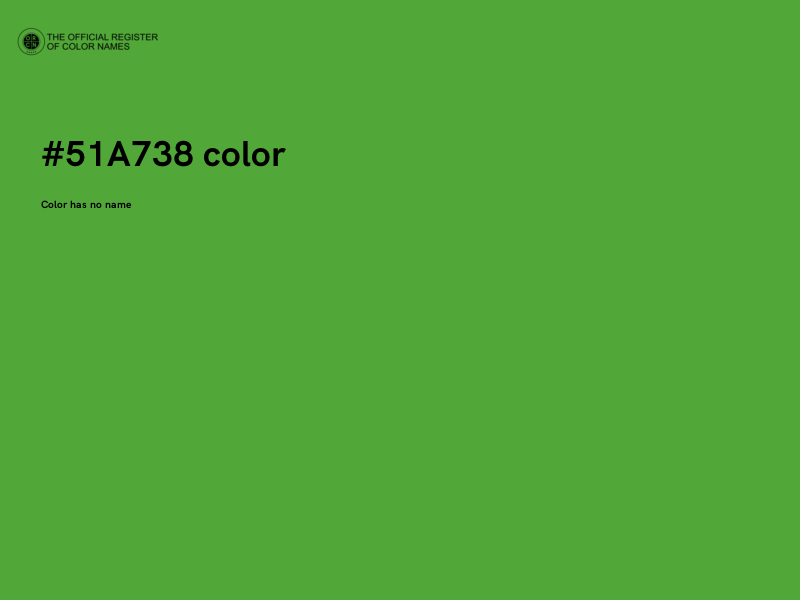 #51A738 color image