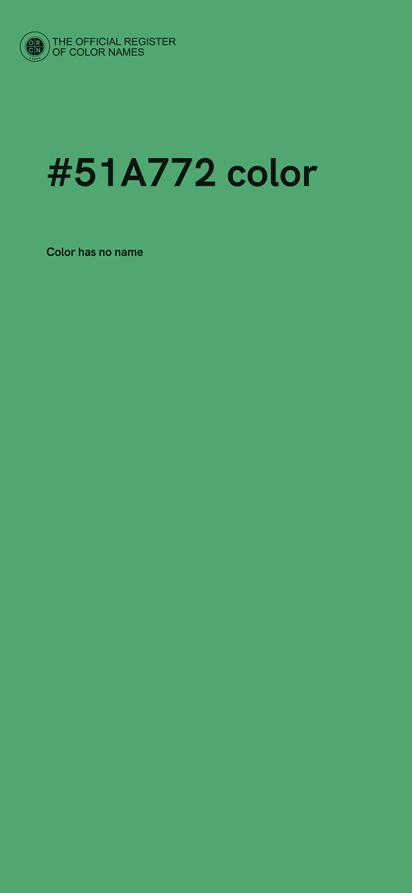 #51A772 color image