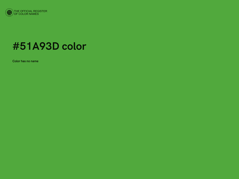 #51A93D color image