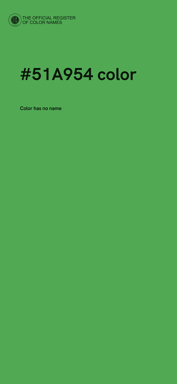 #51A954 color image