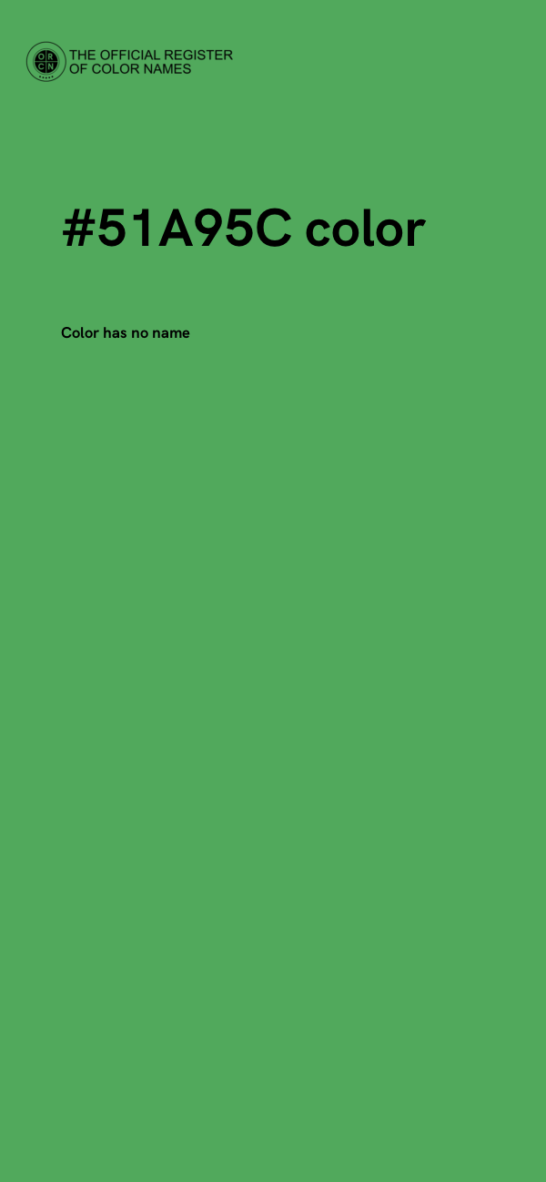#51A95C color image