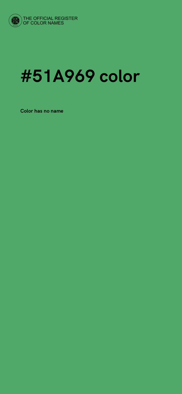 #51A969 color image