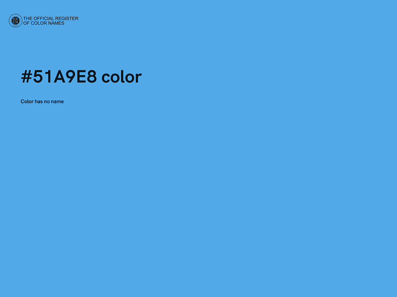 #51A9E8 color image