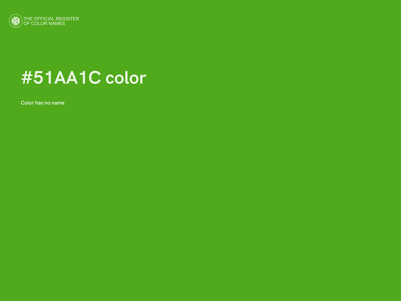 #51AA1C color image
