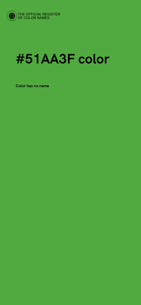 #51AA3F color image