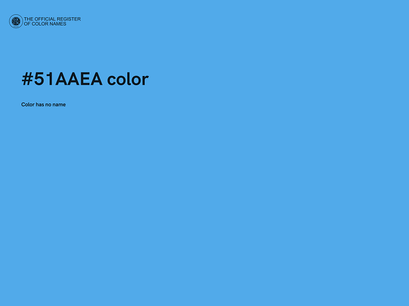 #51AAEA color image