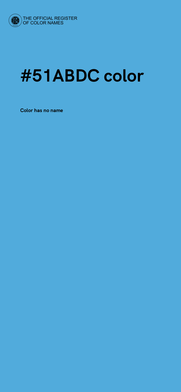 #51ABDC color image