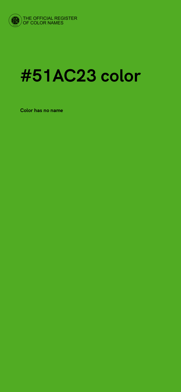 #51AC23 color image