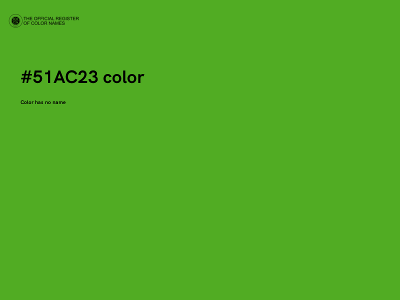 #51AC23 color image