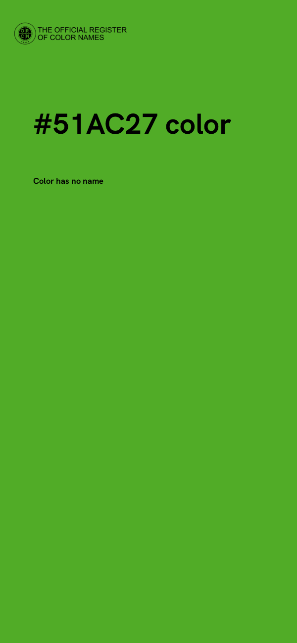 #51AC27 color image